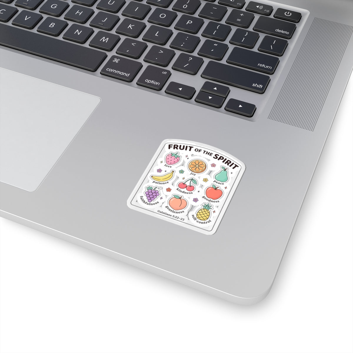 Fruit of the Spirit Kiss-Cut Sticker | Christian rainbow scripture faith