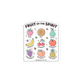 Fruit of the Spirit Kiss-Cut Sticker | Christian rainbow scripture faith