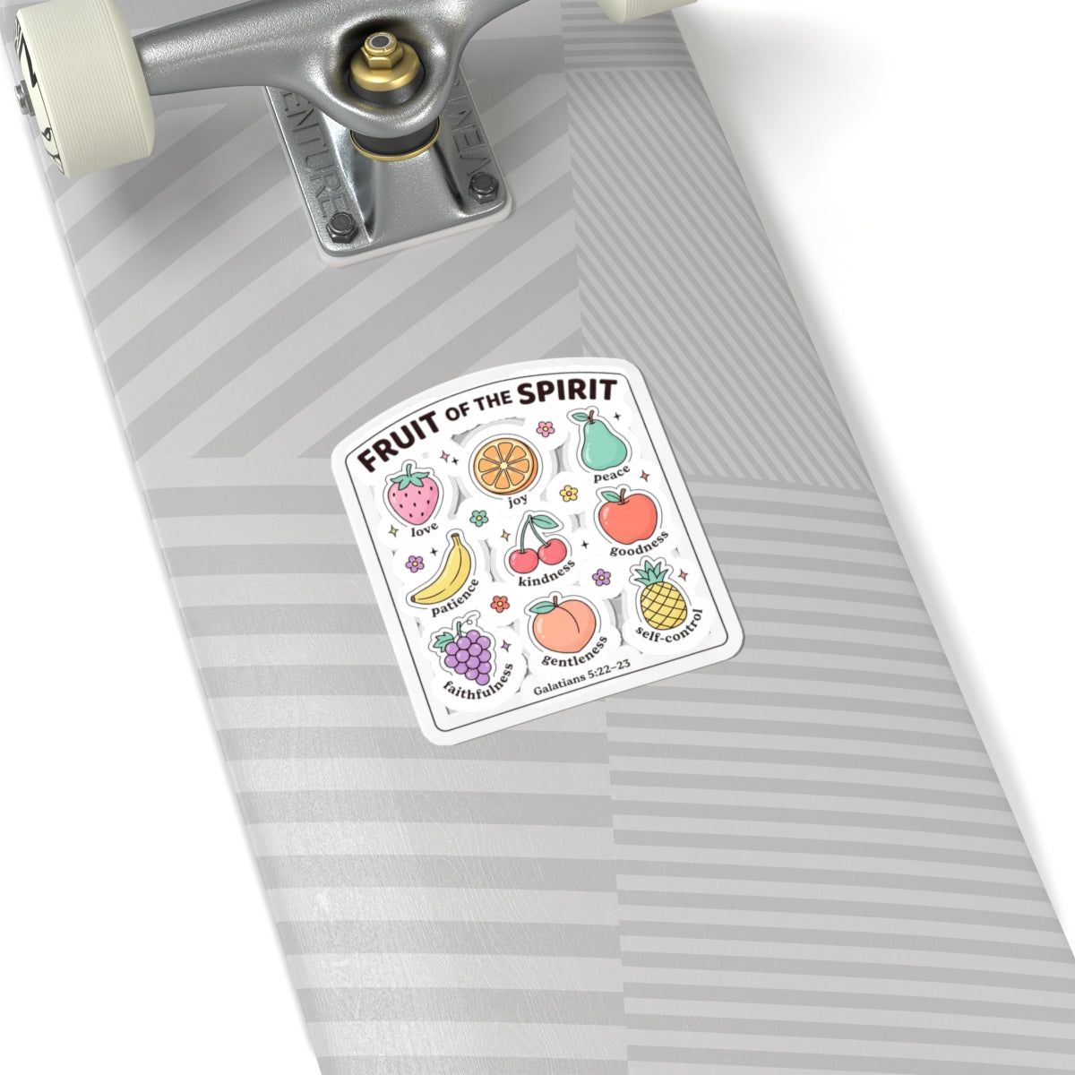 Fruit of the Spirit Kiss-Cut Sticker | Christian rainbow scripture faith