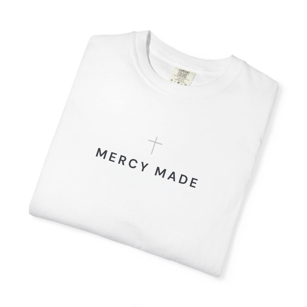 Mercy Made Cross T-Shirt — Christian Faith Tee