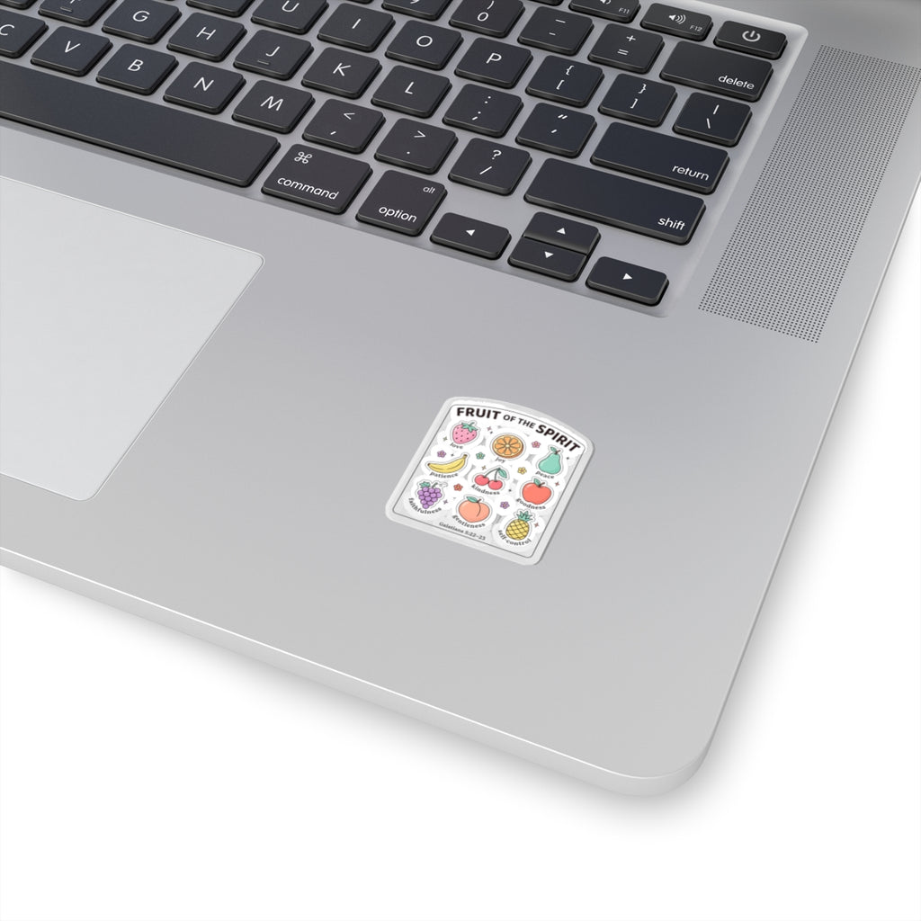 Fruit of the Spirit Kiss-Cut Sticker | Christian rainbow scripture faith