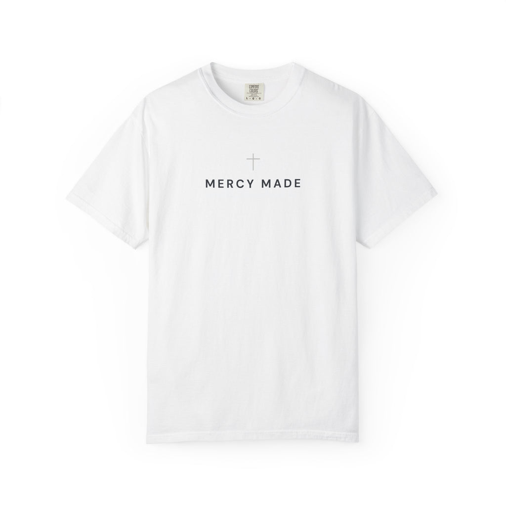 Mercy Made Cross T-Shirt — Christian Faith Tee