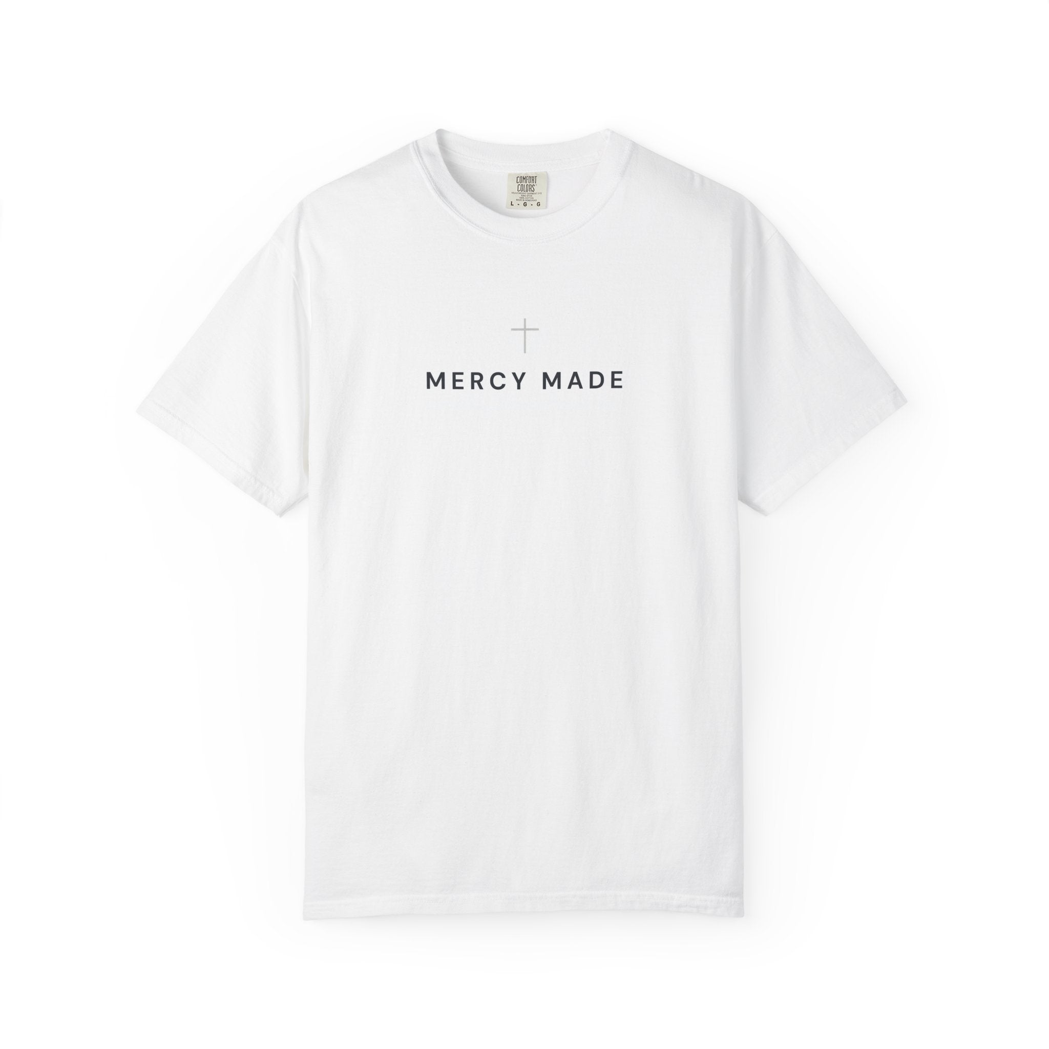 Mercy Made Cross T-Shirt — Christian Faith Tee